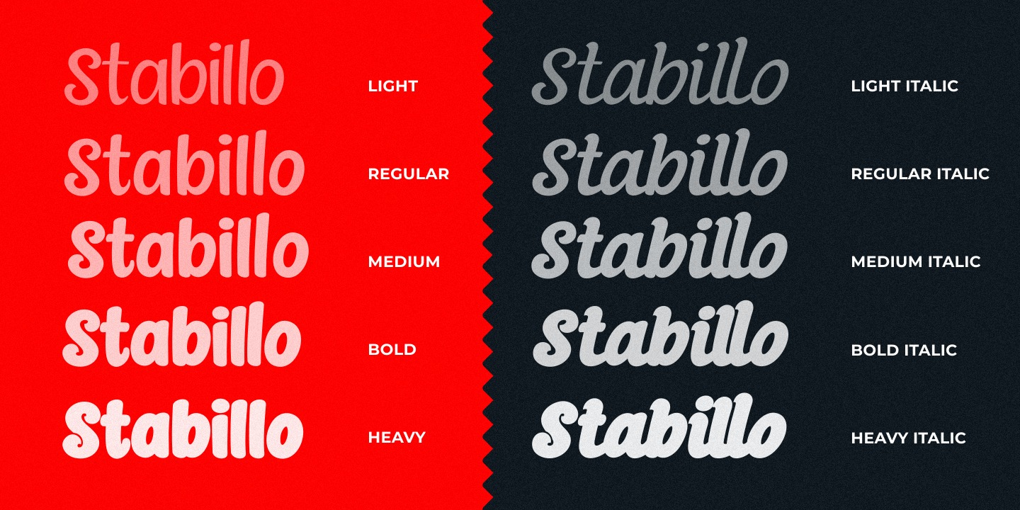 Пример шрифта Stabillo Bold